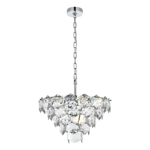 Elegant Lighting Adaline 20" Chandelier in Chrome - Picture 1 of 8