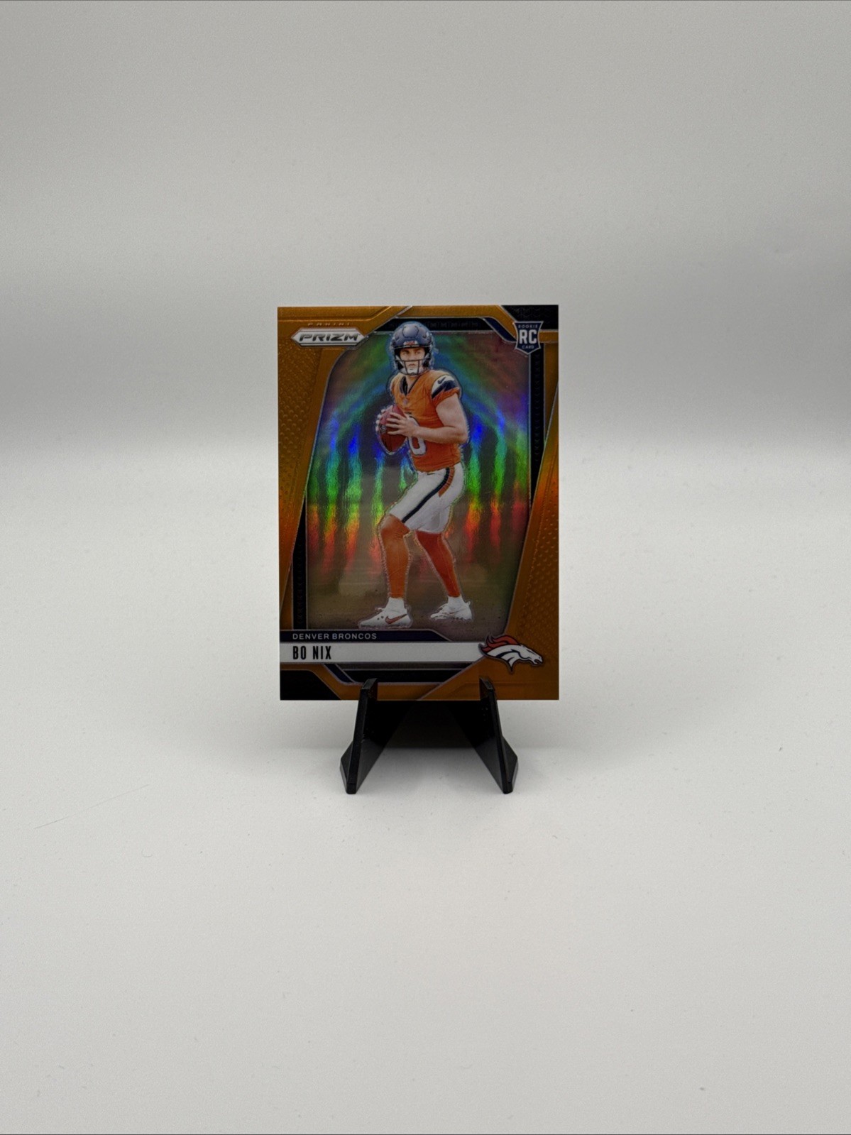 2024 Panini Prizm - Rookies Bo Nix #309 Orange Prizm /249 (RC) COLOR MATCH !