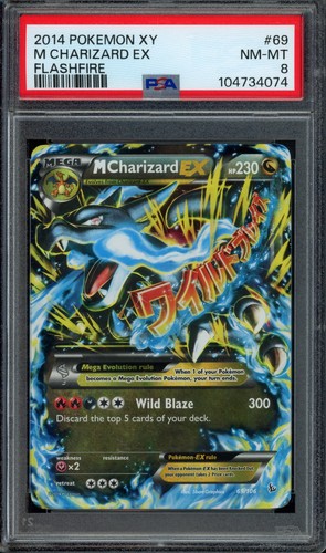 Pokemon M Charizard EX 2014 XY Flashfire #69 PSA 8 NM-MT