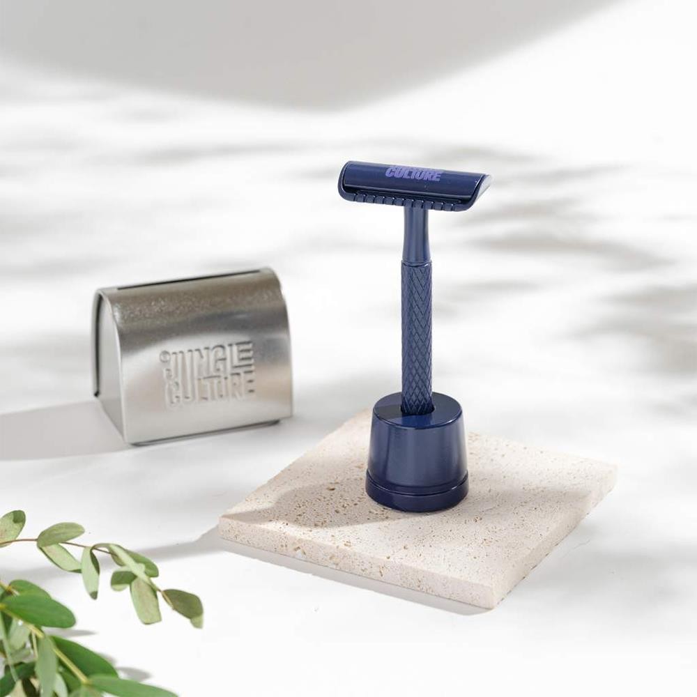 Jungle Culture Safety Razor Stand - Sapphire Blue - Plastic Free & Sustainable