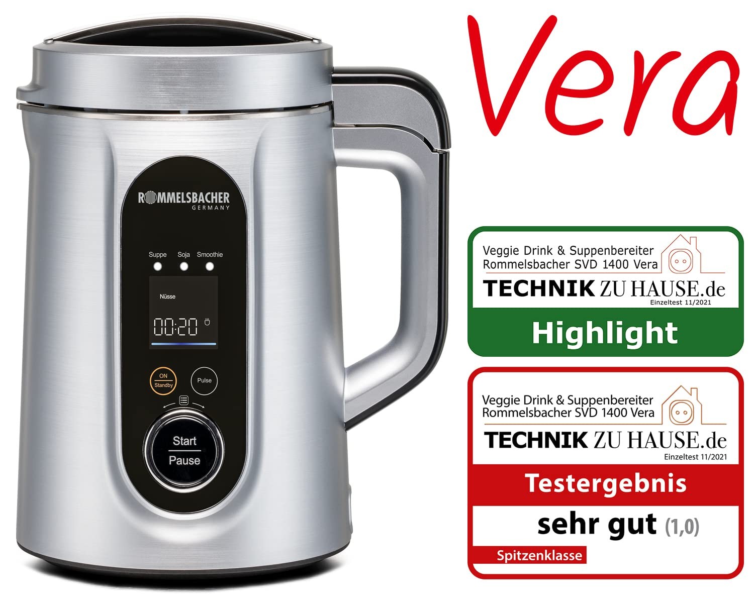 Machine à soupes et boissons végétales SVD 1400 avec 9 programmes - 2