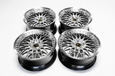 Offset 38 New Rims Wheels 18 Inch 8.5 Hyper Black 5x100 Set Of 4 73.1mm Bore