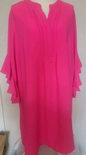 Vince Camuto Women's Pink 3/4-Sleeve Ruffle-Cuff Dress Size 2X (NWT)