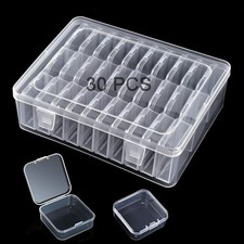 Small Bead Organizer Storage Box, 2.16 x x 0.79  30 PCS , Transparent