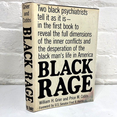 Black Rage by William H. Grier & Price M. Cobbs 1968 Basic Books 1st Ed. HC DJ