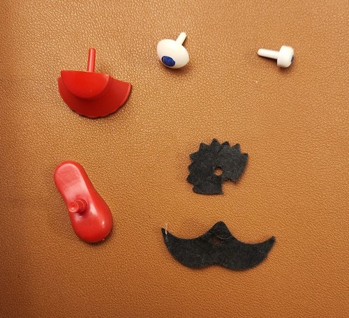 1970 Hasbro Mr. Potato Head And His Friend Katie The Carrot w/ Box - Afbeelding 5 van 10