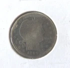 1899 O Barber Quarter 25C Liberty Head Ungraded 90% Silver US Coin