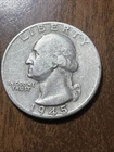 1945-D Washington Quarter  VF Actual Coin One Great Price