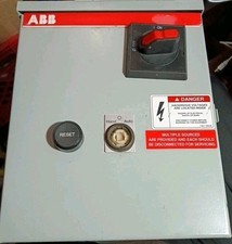 ABB 3R 3PH MOTOR STARTER ENCLOSURE W/RESET CONTACTOR RELAY & DISCONNECT SWITCH