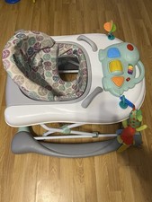 Foldable Baby Walker Adjustable Height, Lightweight Portable for Pre-walkers