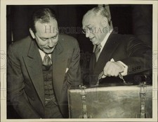 1939 Press Photo Dean Acheson & Felix Frankfurter at Senate Judiciary Hearing