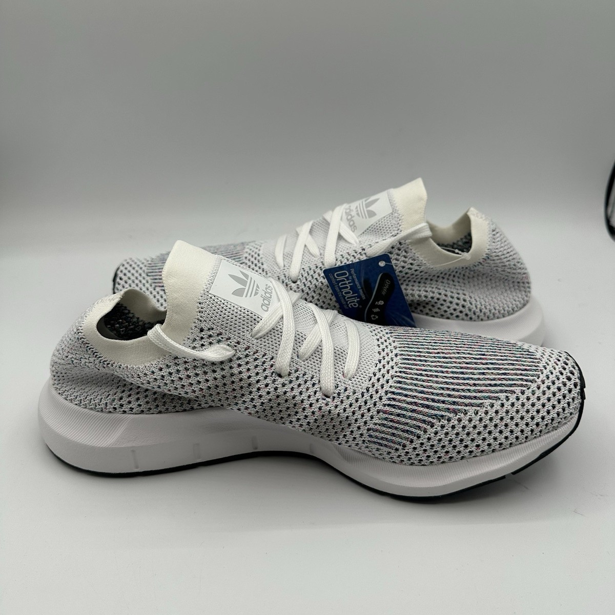 Adidas Swift Run PK Shoes Mens 13 White/Grey One/Core Black Knit Sneakers CG4126 2.jpg main image 2