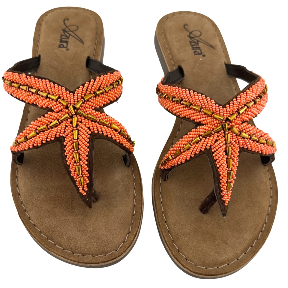 Women's New Azura Starry by Spring Step Beaded Starfish Thong Sandals size 6.5-7 - Image 4 of 4