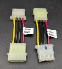 3 inch 18AWG Power Cable 5.25" Molex 4 Pin Male to Female PC Connector Qty 2