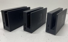 Nintendo Switch Dock Set Lot of 3 HAC-007 OEM Docks Standard Black