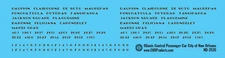 N Scale - Illinois Central City of New Orleans Passenger Car Name Decals