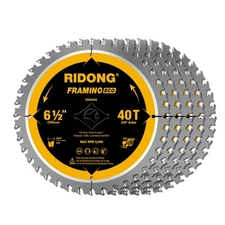 6-1/2 Inch 40 Tooth Circular Saw Blade with 5/8 Inch Arbor ATB Finishing for ...
