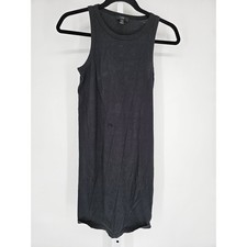 J Crew Womens Sz XS Above Knee Shirt Dress Black Sleeveless Cotton