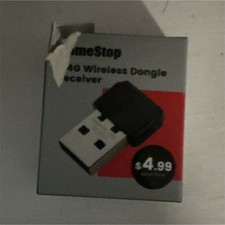 GameStop 2.4G Wireless Dongle Receiver USB Adapter, Black, USB Port