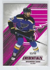 Brandon Saad 2024-25 Upper Deck UD Credentials Pink 53/99 #76