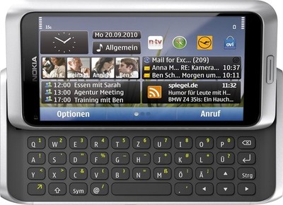 Nokia E7-00 Smartphone 4 Zoll QWERTZ silver white ''gut''