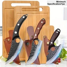 10-Piece Stainless Steel Kitchen Knife Set for Cooking and Cutting