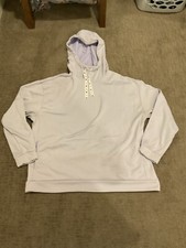 Nike One Therma Fleece Training Hoodie Sweatshirt Light Purple Women s L
