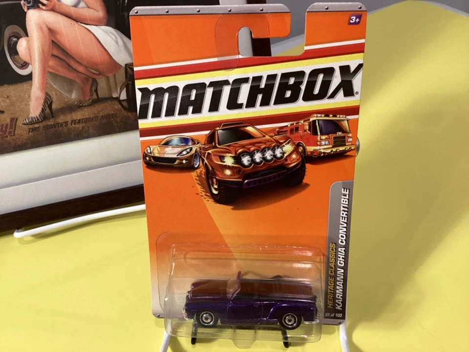 Matchbox Heritage Classics Karmann Ghia Convertible (Purple) 22/100 - Image 2 of 4