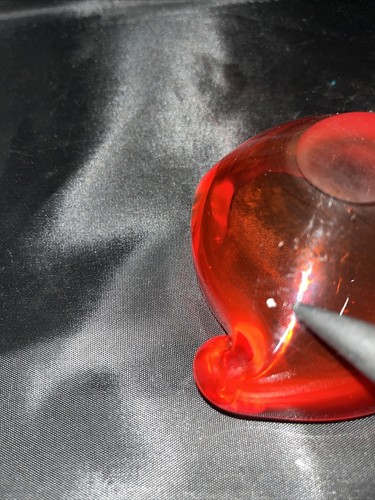 VINTAGE MURANO RED ART GLASS HAND BLOWN CIGAR ASHTRAY 4.75” - Picture 8 of 8