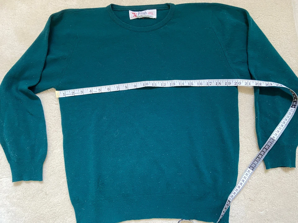 Винтажный женский свитер Pringle of Scotland из овечьей шерсти Dk зеленый L The Scotch House - Изображение 2 из 3
