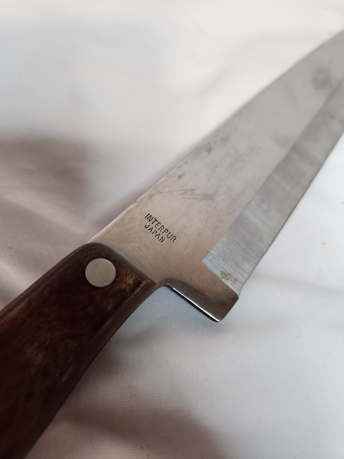 INTERPUR JAPAN 9" Chef's Knife Stainless Steel Wood Handle (240) Full