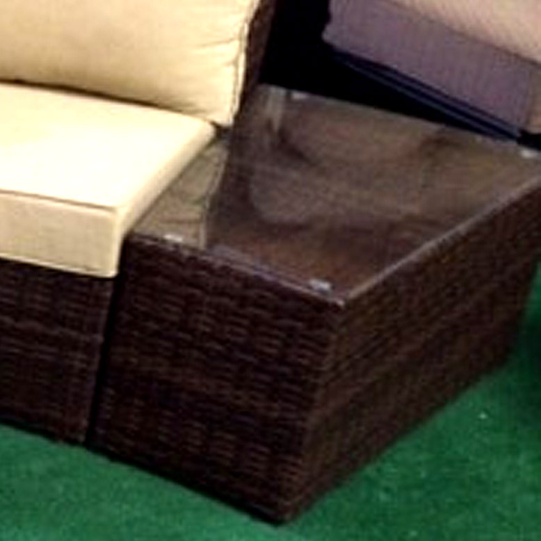 Outdoor Sofa 6 pc Sectional Wicker Brown Las Vegas Patio Furniture And