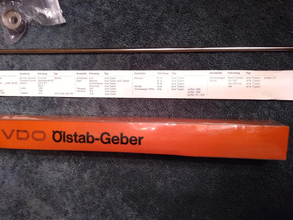 KIT UNIDAD DE ENVÍO VARILLA DE MEDICIÓN DE ACEITE VDO SE ADAPTA A ALFA-THRU-VW Foto 4 de 4