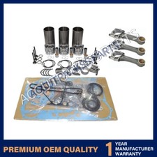 Overhaul Rebuild Kit+connecting Rod For Yanmar 3tn84 Engine Jd 870 955 Tractor