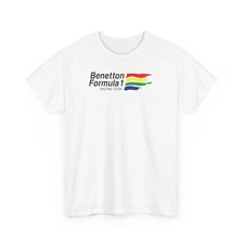 Vintage Formula One Unisex Tee, Benetton F1 Racing Team Shirt, Motorsport