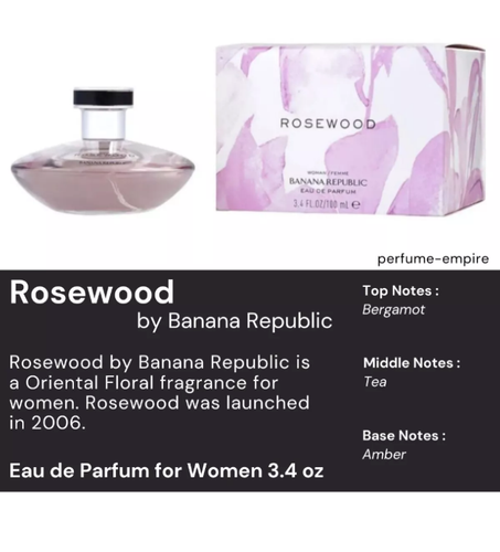 🌹Rosewood by Banana Republic 3.4oz EDP Spray Perfume for Women✨Fast Ship - Picture 2 of 4