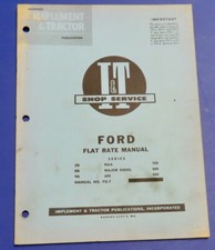 I&T Flat Rate Manual For Ford 2N 8N 9N NAA Major Diesel 600 700 800 900 Tractors