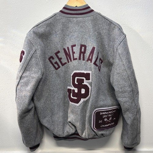 Vtg NEFF USA Varsity Letterman Jacket Men's Sz M Swimming, Cross Country, Tennis - Picture 2 of 7