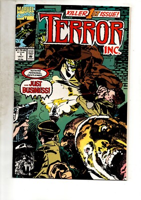 Marvel Terror Inc 1 Comic High Grade NM 9.0 Bag Board 1992 Horror Rare Fun