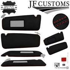 D ROT KREUZ NAHT ITALIENER LEDER 2X SONNENBLENDE DECKEL F?R BMW E31 90-99