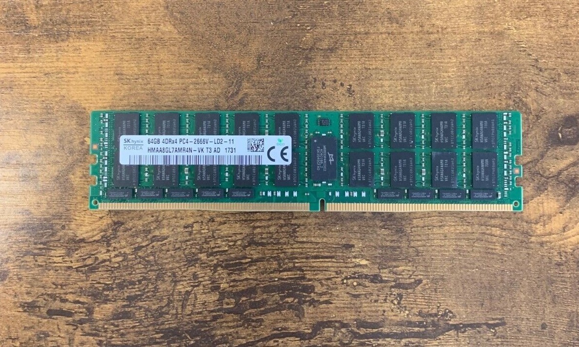 SK Hynix 64GB 4DRx4 PC4-2666V-LD2-11 DDR4 ECC SERVER RAM