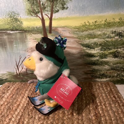 Macys Aflac Skifahren sprechende Ente Plüsch 6 Zoll groß funktioniert super