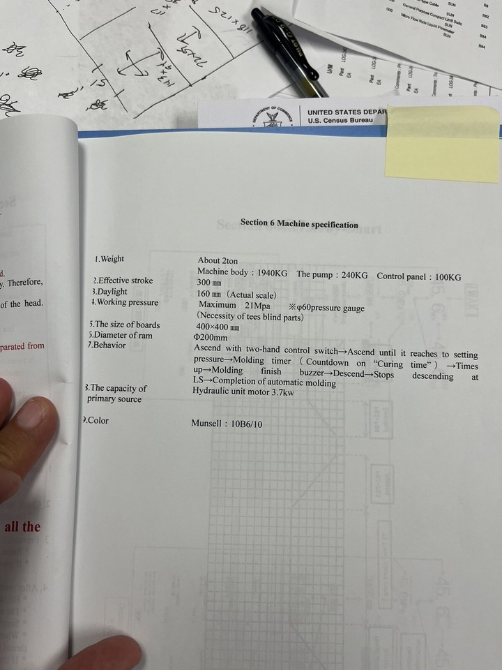 65 Ton Press Used As Heat Press. All Controls Pumps eBay