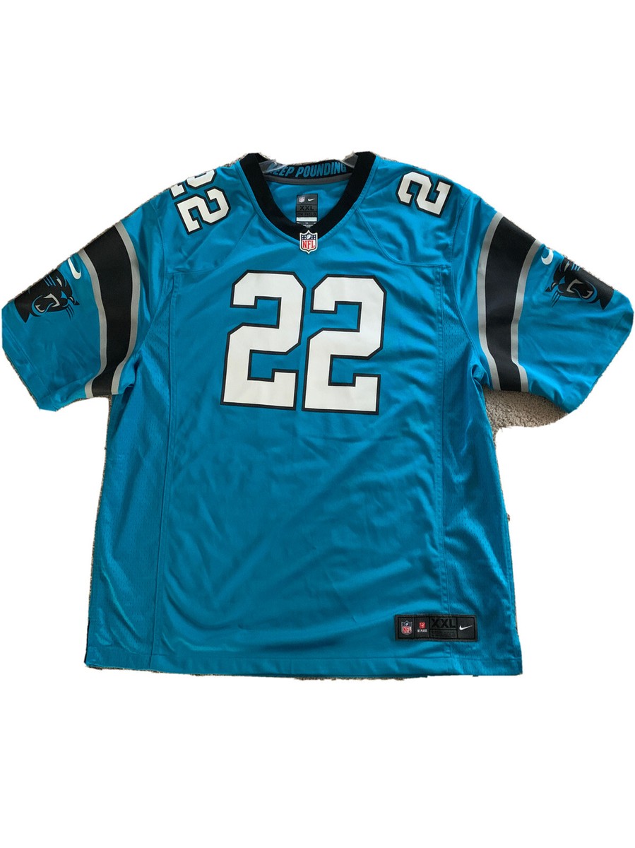 Christian McCaffrey Carolina Panthers Jersey Mens Adult 2XL Blue