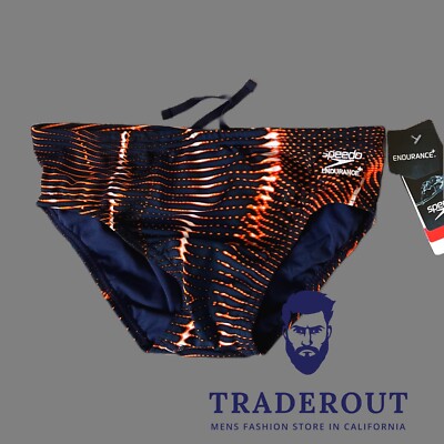 Speedo Herren Badeanzug Endurance+ | Bedruckt | Für Schwimmen, Training | Teamfarben | Schnelltrocknend