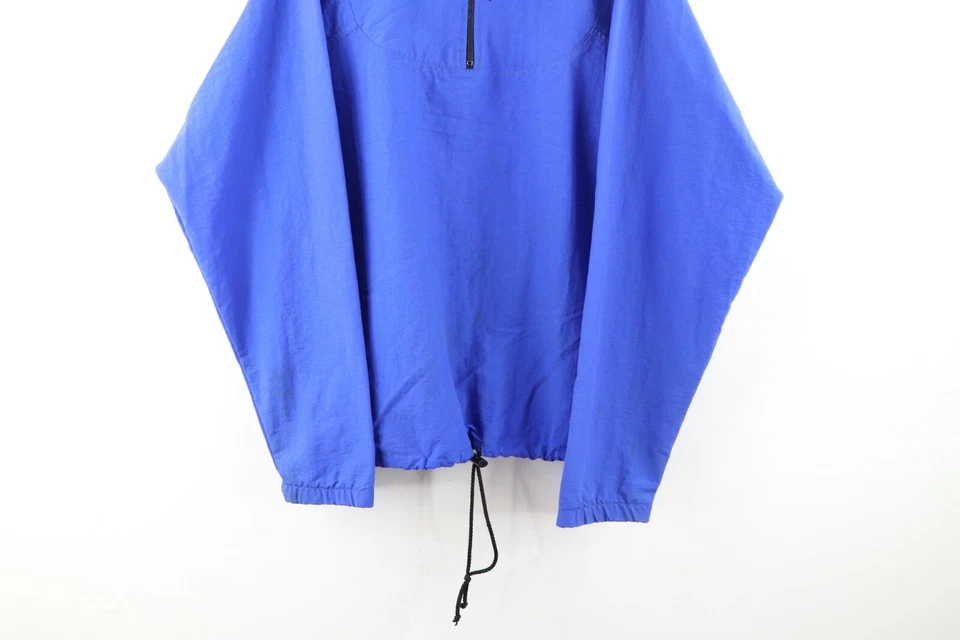 Chaqueta de lluvia suéter vintage años 90 Uzzi para hombre S/M equipo anfibio rompevientos azul Foto 3 de 4