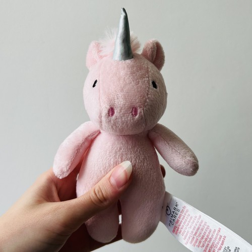 Primark Pink Unicorn Pony Baby Comforter Soother Plush Teddy Bear