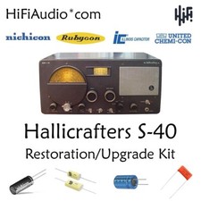 Hallicrafters S-40 radio Restoration kit repair upgrade recap capacitor rebuild