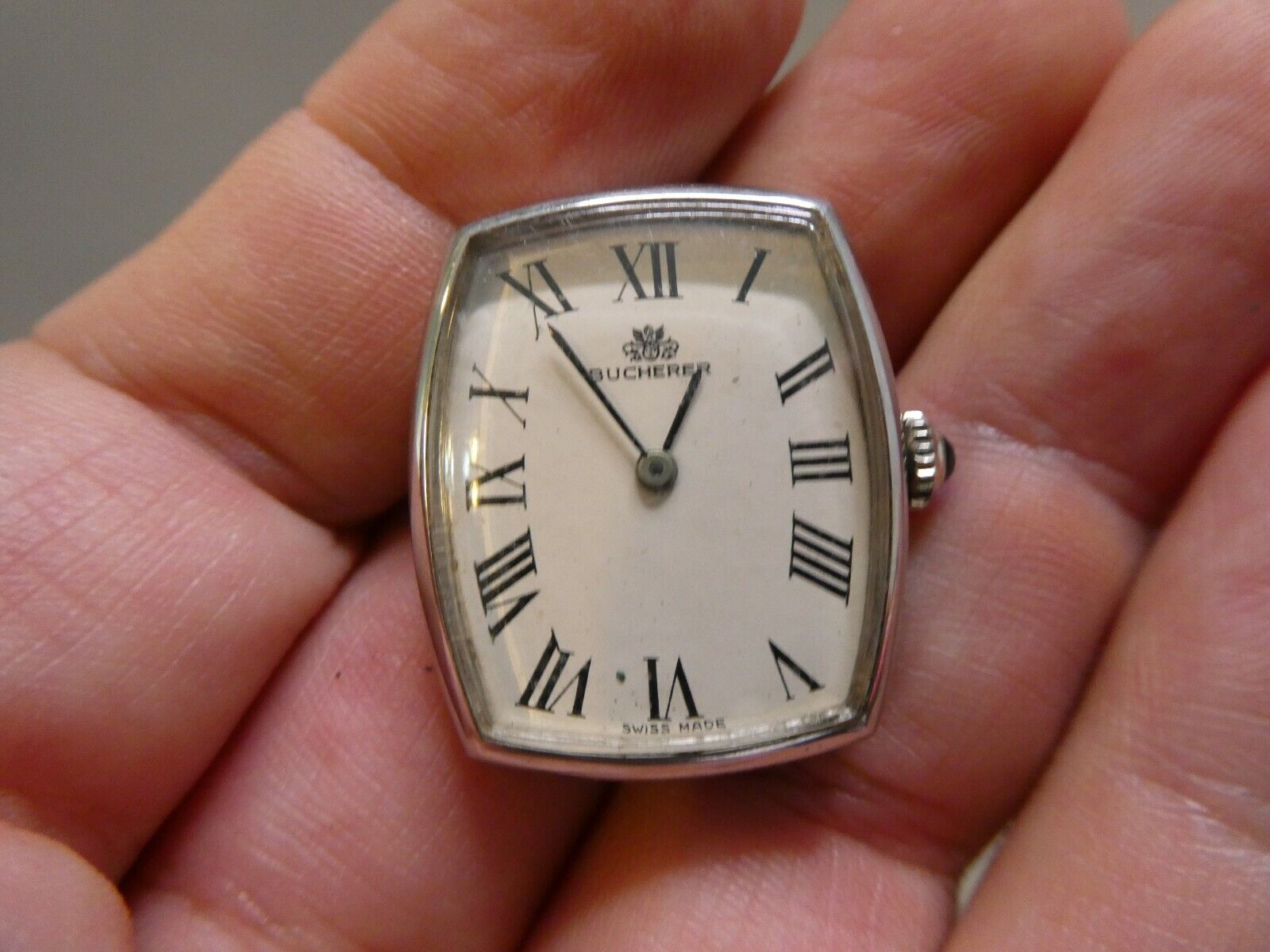 Vintage Bucherer 17J Ladies Roman Numeral Dial Winding Watch Runs WB1