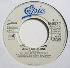 Michael Jackson - 7" UK 45 - Leave Me Alone -  1988 - Epic - 654672 7 -  EX/M